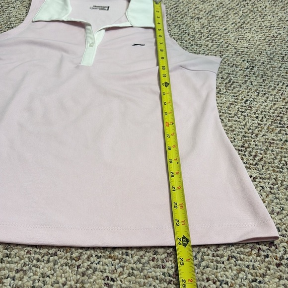Slazenger Pink Sleeveless Collared Workout Top. XL - Picture 7 of 8